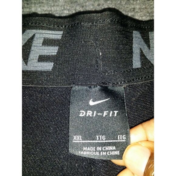 Nike Joggers Men Sz XXL Black Embroidered Dri Fit Casual Workout Athleisure - Picture 6 of 7